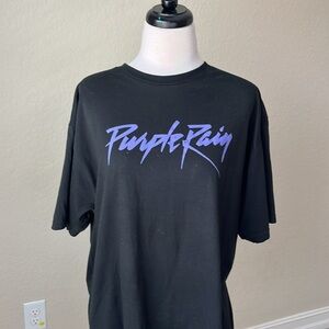 Prince Black and Purple Short Sleeve Tee